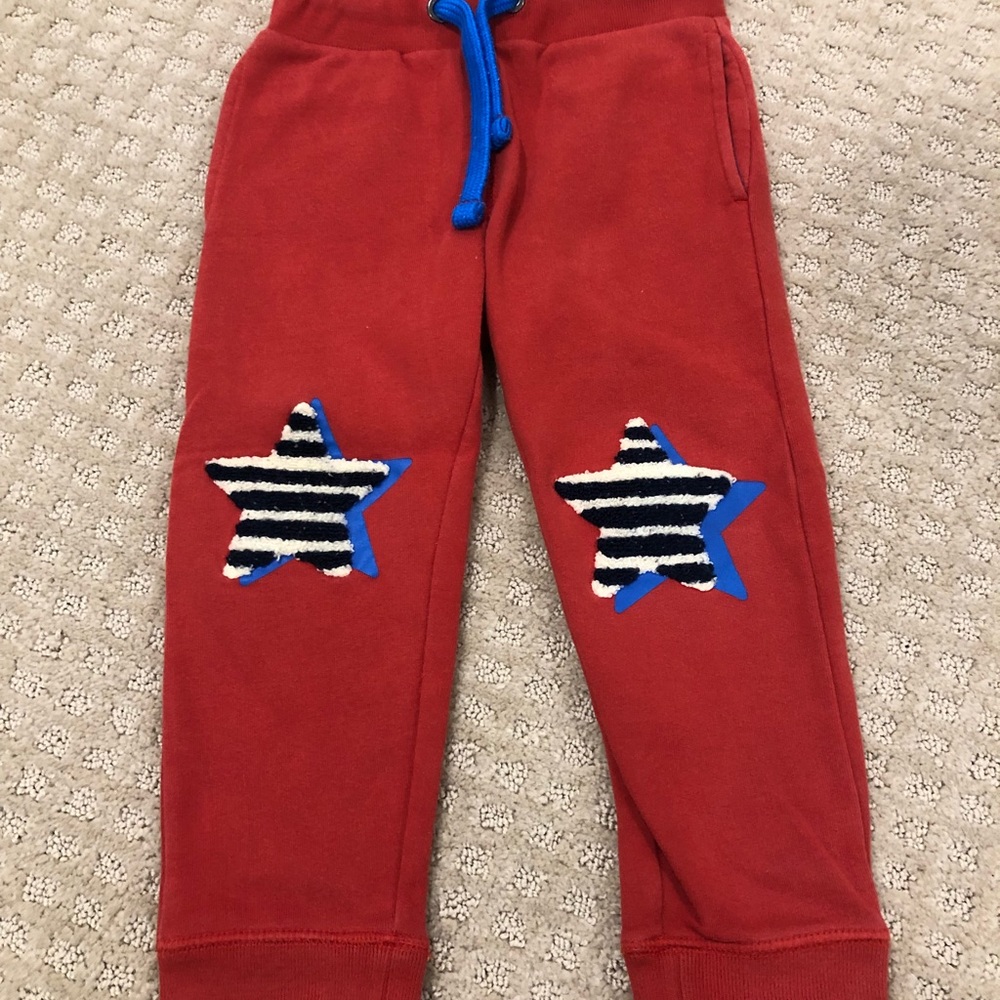 Mini Boden Star Appliqué Joggers